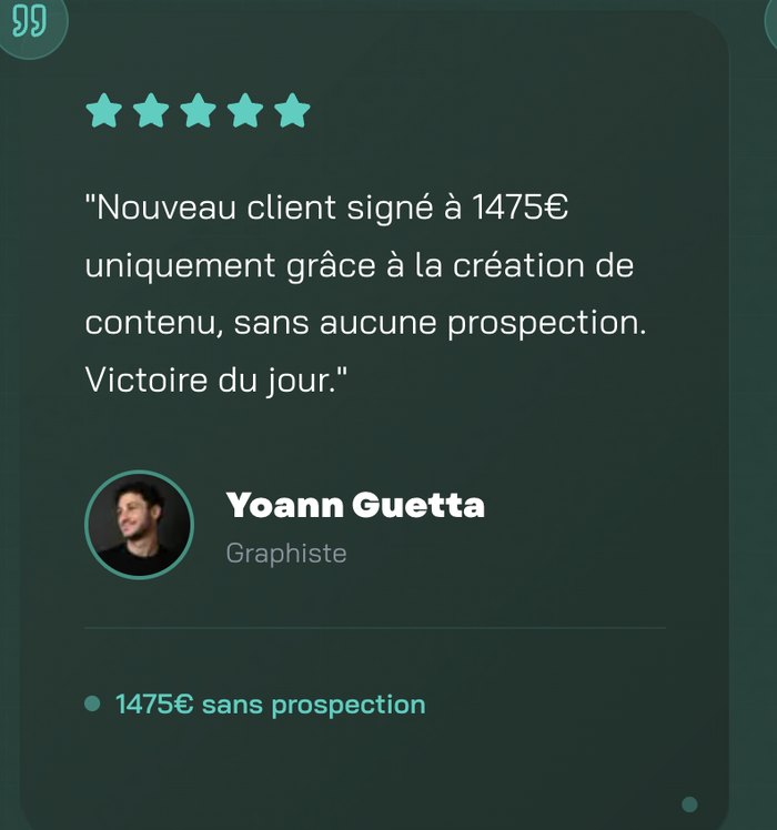 Témoignage client